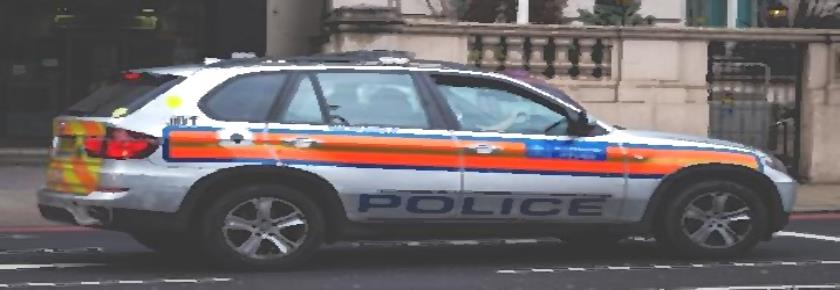 UK Police patrol car